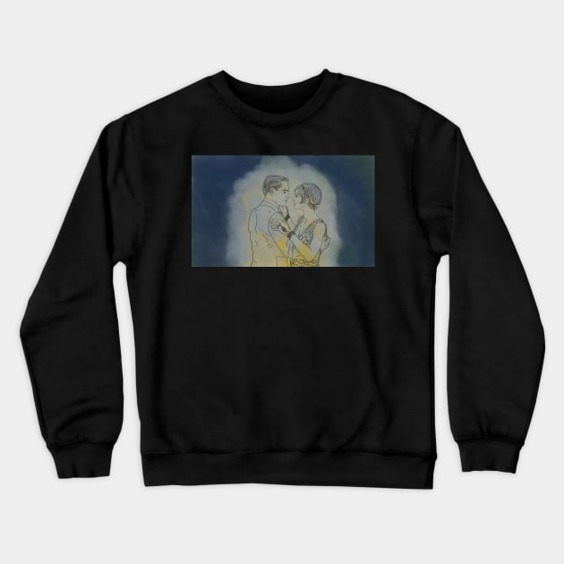 great gatsby Crewneck Sweatshirt by Sue Cranberry